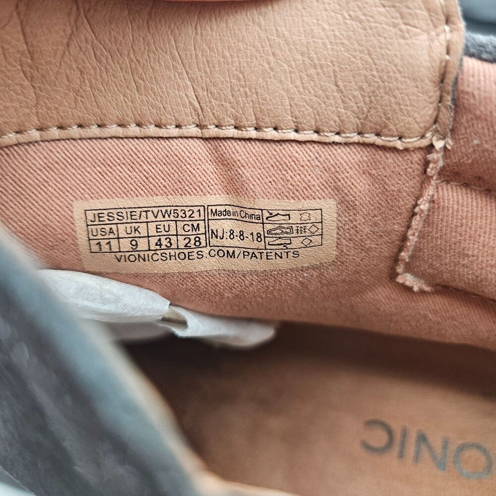 Vionic Jessie Gray Suede Ankle Boot Block Heel Wo… - image 8